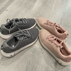 NEW 2 pairs of pink Sneakers grey Sneakers